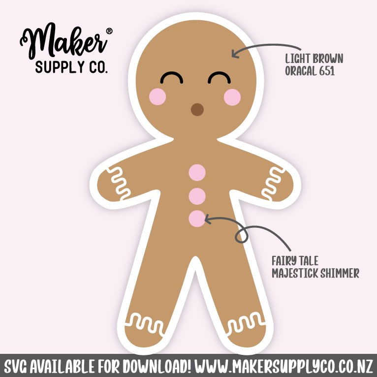 Gingerbread girl SVG