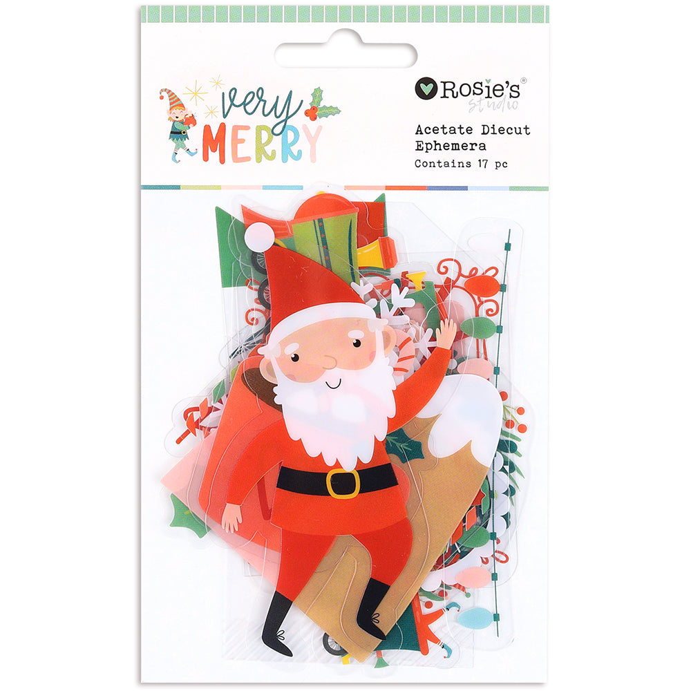 Very Merry Acetate Shapes 17pc