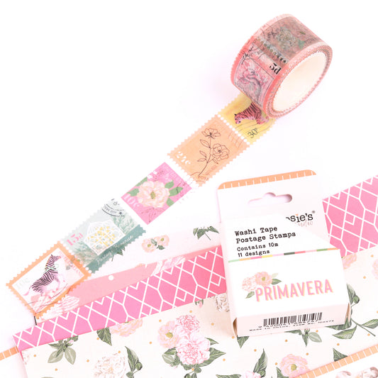 Primavera Postage Stamp Washi Tape 2.5cm x 10m